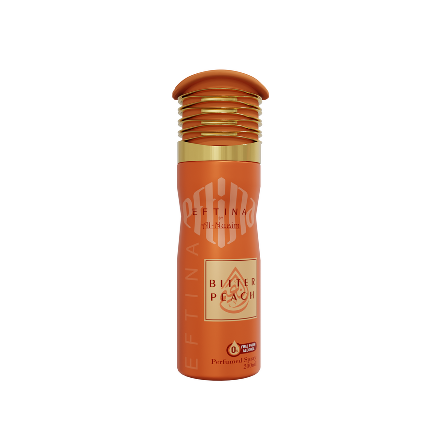 Al Nuaim Bitter Peach Non-Alcoholic Deodorant Perfumed Spray 200ml Al Nuaim Bitter Peach Non-Alcoholic Deodorant Perfumed Spray 200ml