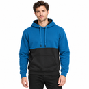 Men’s Blue & Charcoal Colour-Block Pullover Hoodie NS65