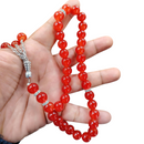 33 Beads Tasbih Prayer Rosary Beads Vermeil Red - TUZZUT Qatar Online Shopping
