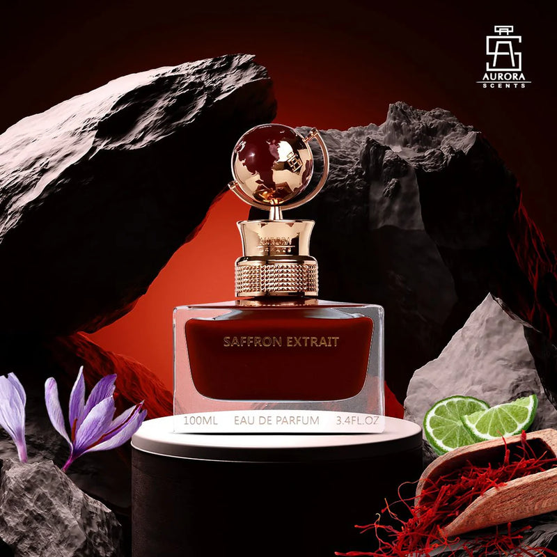 Aurora Globe Collection Saffron Extrait EDP Unisex | 100ml - TUZZUT Qatar Online Shopping