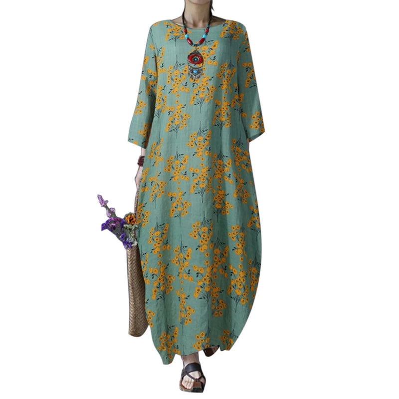Ramadan Turkey India French Women Muslim Dress Floral Abaya Dubai Arab Vestido Moroccon Kaftan Islamic Clothing Jilbab Gown Robe X2215678 - Tuzzut.com Qatar Online Shopping