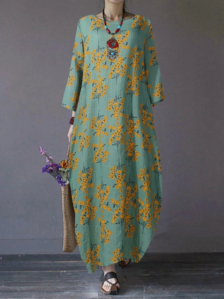 Ramadan Turkey India French Women Muslim Dress Floral Abaya Dubai Arab Vestido Moroccon Kaftan Islamic Clothing Jilbab Gown Robe X2215678 - Tuzzut.com Qatar Online Shopping