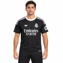 Real Madrid Black & White Short-Sleeve Football Jersey CJ01