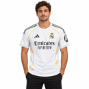 Men’s White Real Madrid Football Jersey with Yellow Piping CJ13