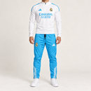 Men’s White & Blue Real Madrid Two-Piece Training Set JR06