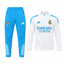 Real Madrid White and Blue Two-Piece Training Tracksuit CJ27