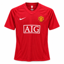 Manchester United Red AIG Short-Sleeve Football Jersey CJ26