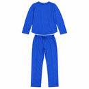 Royal Blue Long-Sleeve Top & Pants Two-Piece Set YD06