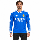 Real Madrid Blue Long-Sleeve Football Jersey CJ19