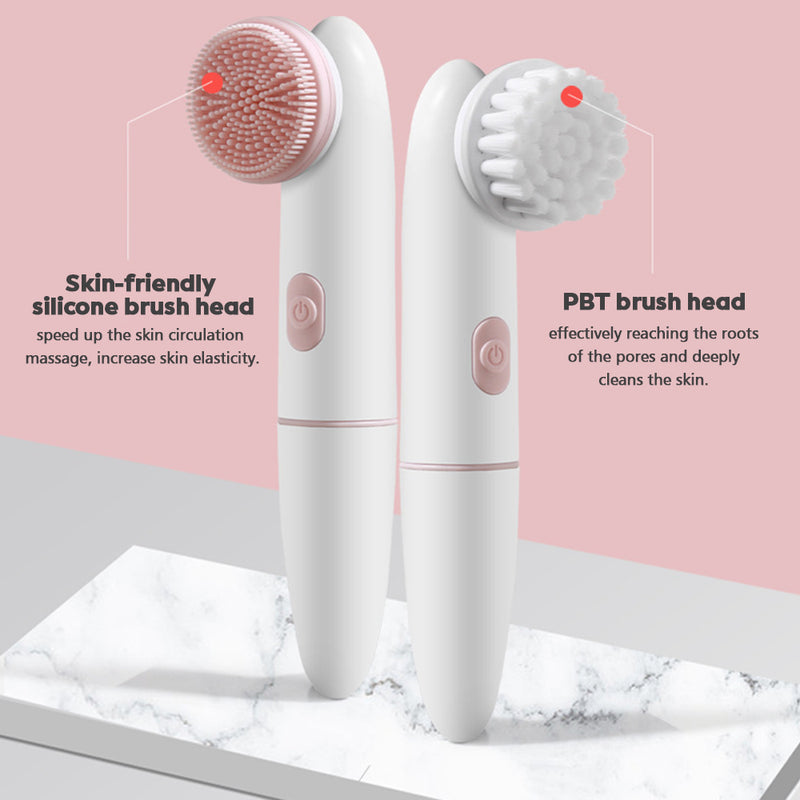 2 in 1 Face Brush Cleaning Electric WL-0156 - TUZZUT Qatar Online Shopping