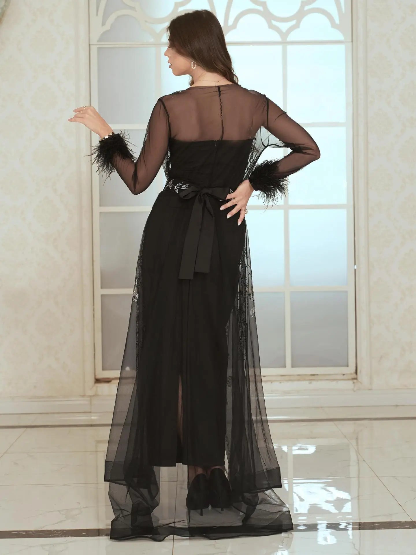 Women Hot Diamond Robe Dress Set Elegant Party Caftan X4615631 Women Hot Diamond Robe Dress Set Elegant Party Caftan X4615631