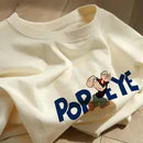 Women American Style Loose Fit Cotton Short Sleeve T-Shirt 545777 L - TUZZUT Qatar Online Shopping