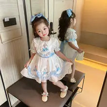 Frozen Lolita Printed Elegant and Beautiful Princess Dress 547438 140CM Frozen Lolita Printed Elegant and Beautiful Princess Dress 547438 140CM