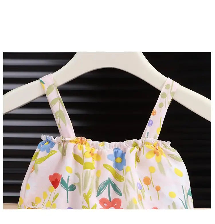 Children Sling Casual Summer Kids Holiday Dress 547902 140CM Children Sling Casual Summer Kids Holiday Dress 547902 140CM