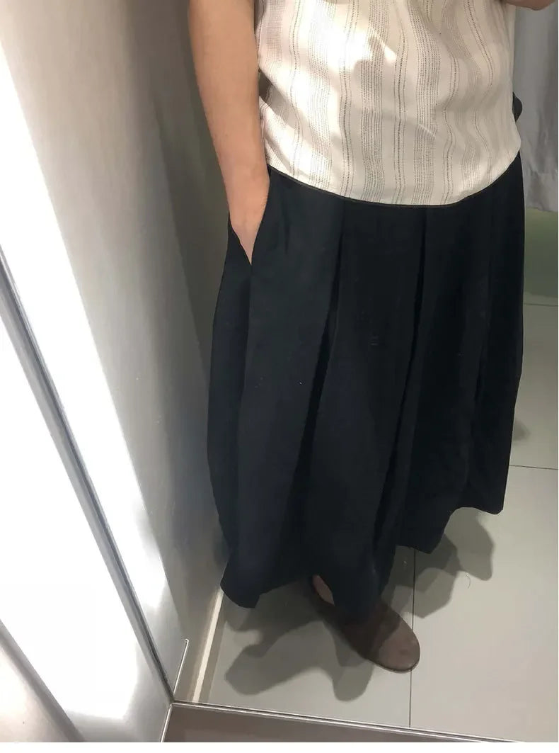 Women's Fashion Casual Elegant Pleated Long Skirt 58031 Women's Fashion Casual Elegant Pleated Long Skirt 58031