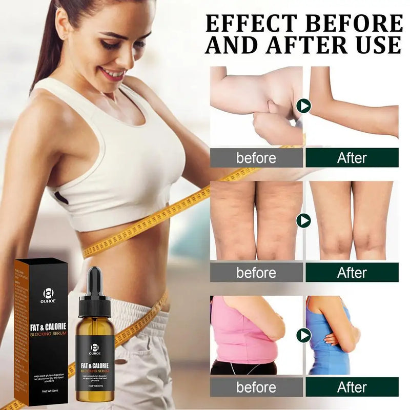 Ouhoe Calorie Blocking Serum, Skin Tightening Firming Serum, Ouhoe Collagen Lifting Body Oil 10ml