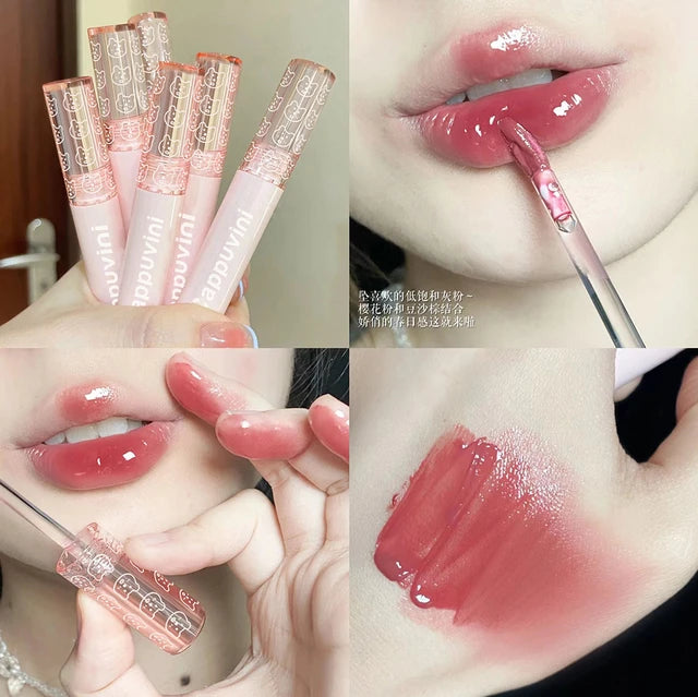 CAPPUVINI Mirror Lip Gloss Liquid Moisturizer Natural Lip Care CAPPUVINI Mirror Lip Gloss Liquid Moisturizer Natural Lip Care