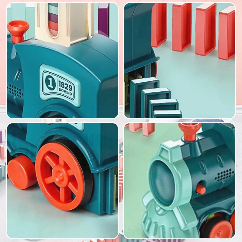 Automatic Domino Train Toys 63 pcs Automatic Domino Train Toys 63 pcs