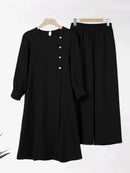 Women Eid Two Piece Set Dress L6985478 - TUZZUT Qatar Online Shopping