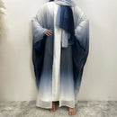 Luxury Abaya Chiffon Starry Sky Gradient Color Dress 586485 - TUZZUT Qatar Online Shopping