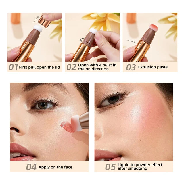 QIBEST Multi-functional Makeup Pen Blush High-gloss Repairing Pen QIBEST Multi-functional Makeup Pen Blush High-gloss Repairing Pen
