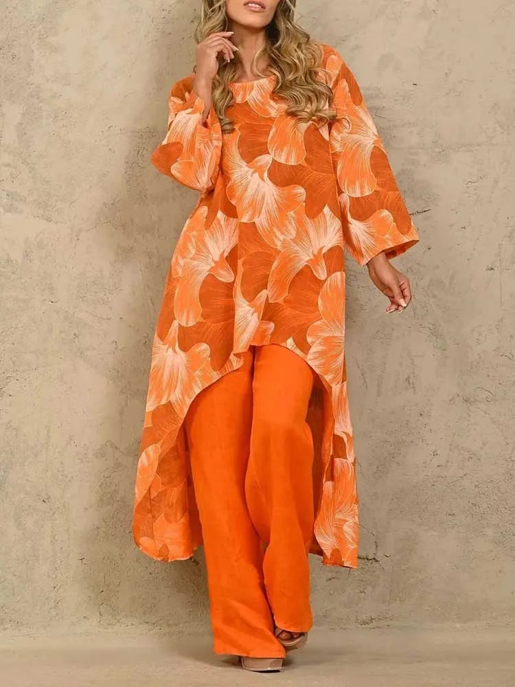 Women 2 Piece Sets  Outfit Long Sleeve Fall Set Female Casual Wear 37951 3XL - TUZZUT Qatar Online Shopping