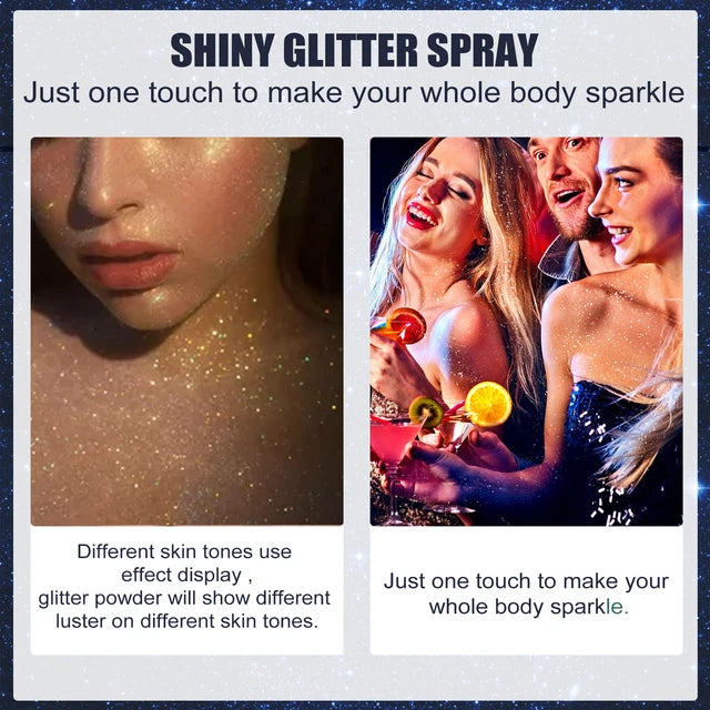 Glitter Spray Sparkle Spray For Clothes And Hair Glitter Spray For Fabric Shiny Glitter Spray - Tuzzut.com Qatar Online Shopping