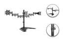 Single Pole Triple-Monitor Aluminium Articulating Monitor Mount Stand - SH 070T036 (Fits Most 13" ~ 27" Screen) - TUZZUT Qatar Online Shopping