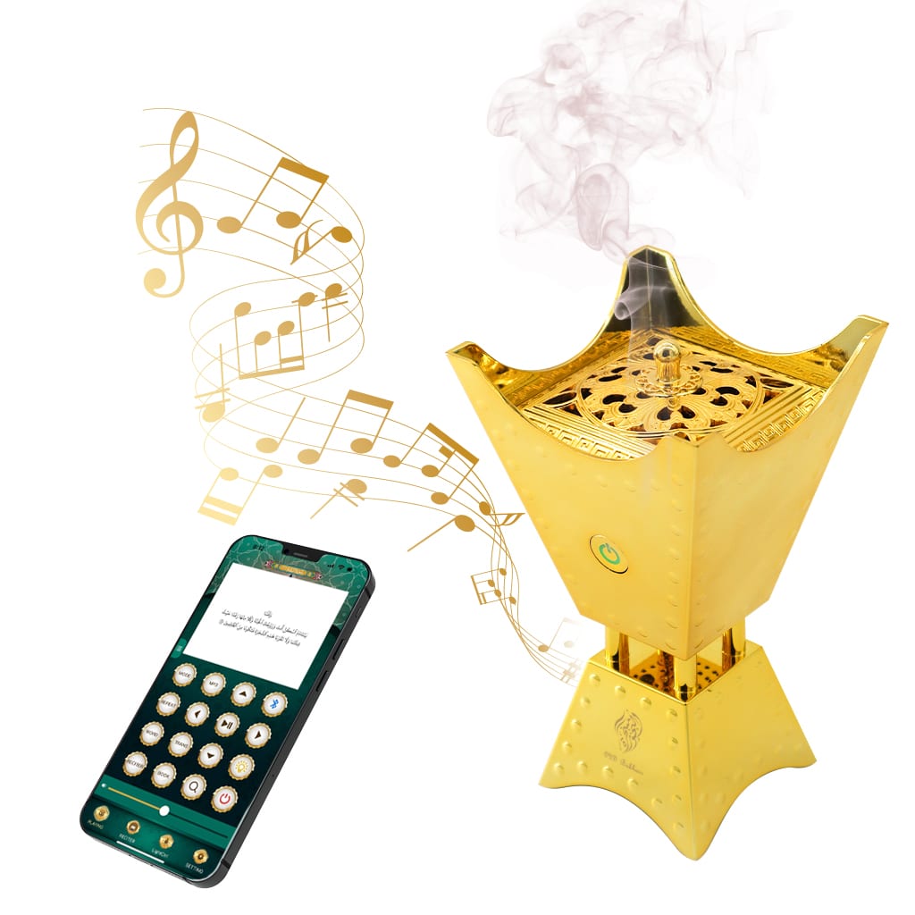 Bakhoor Electric Incense Oud Burner with Quran Speaker Remote & App Control SQ-668 Bakhoor Electric Incense Oud Burner with Quran Speaker Remote & App Control SQ-668