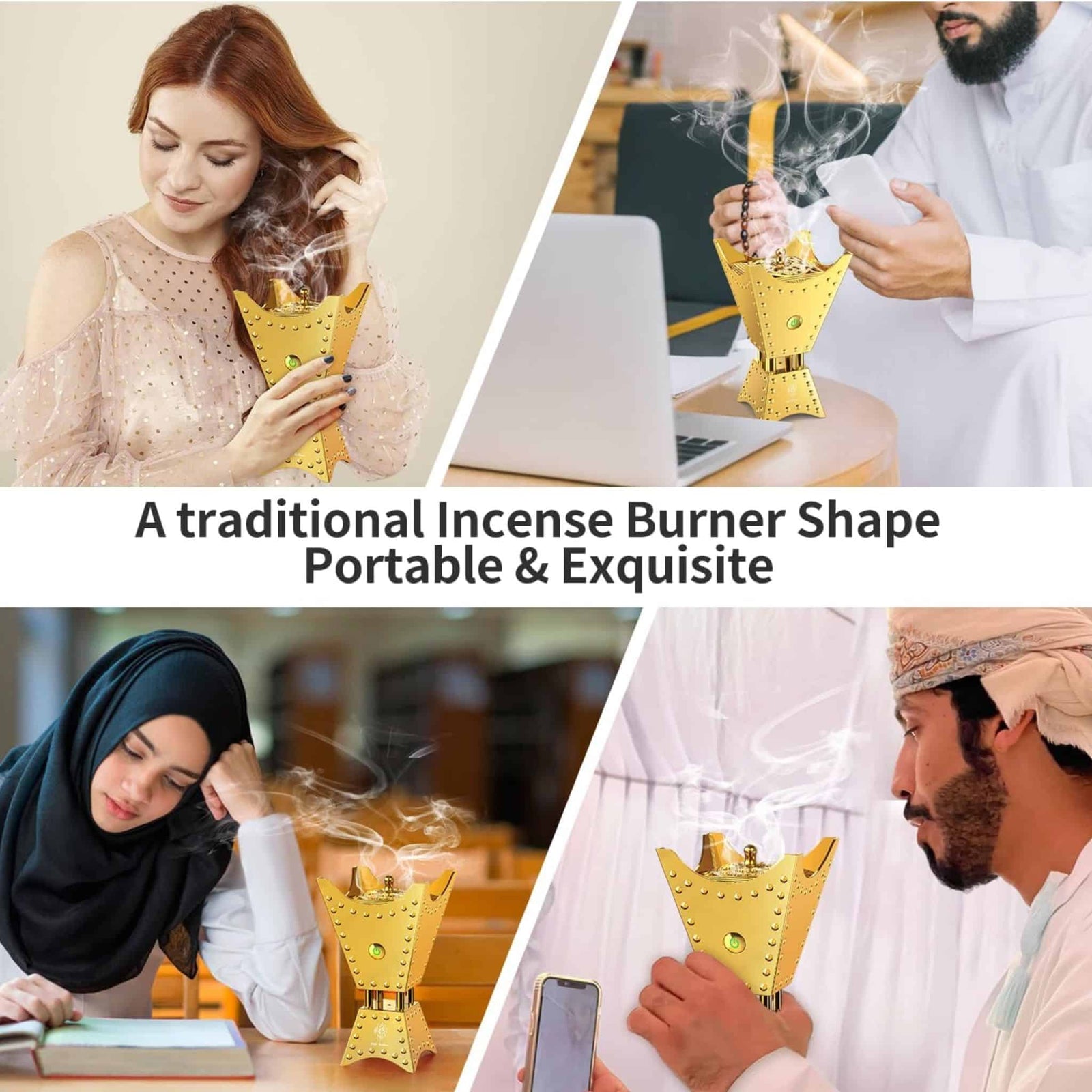Bakhoor Electric Incense Oud Burner with Quran Speaker Remote & App Control SQ-668 Bakhoor Electric Incense Oud Burner with Quran Speaker Remote & App Control SQ-668
