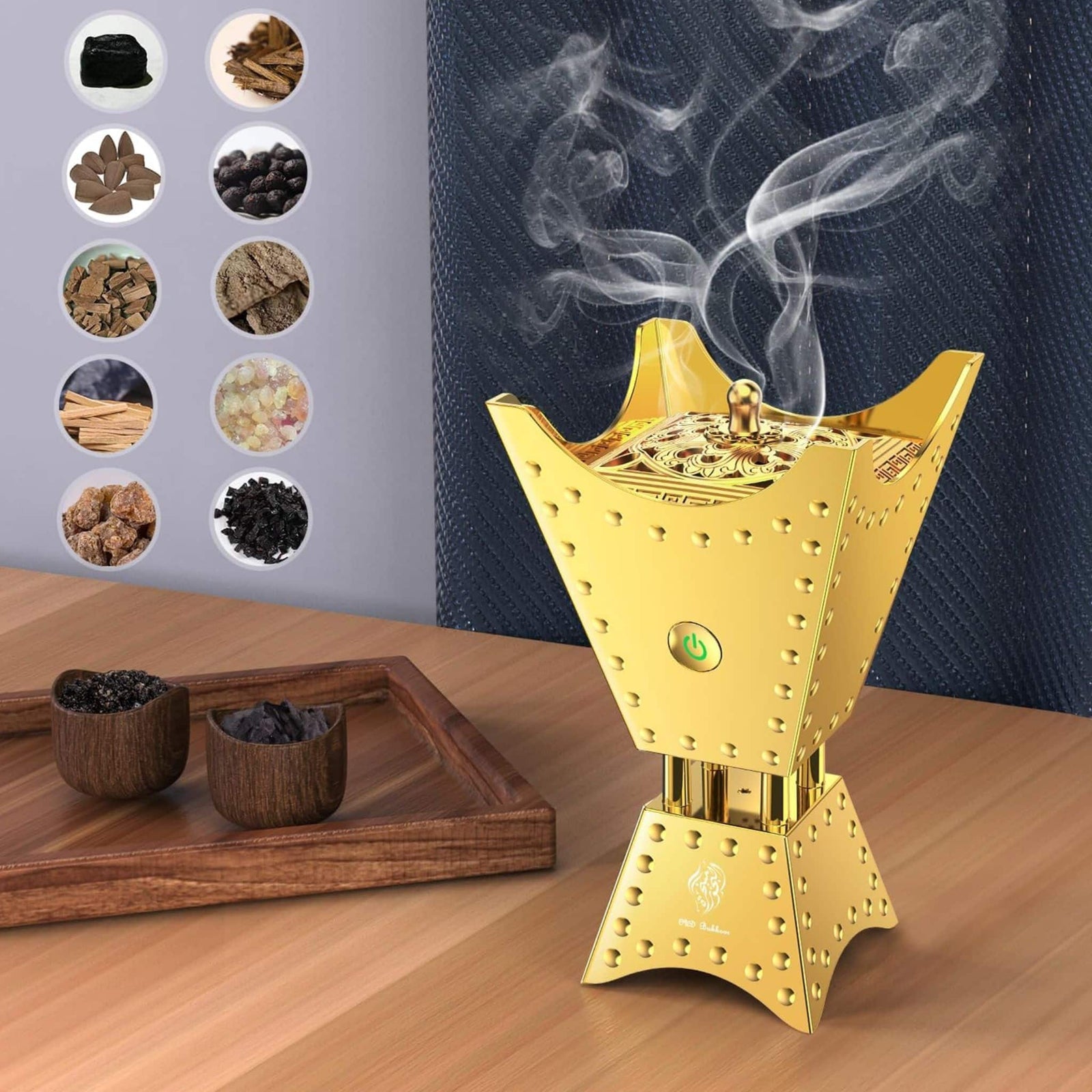 Bakhoor Electric Incense Oud Burner with Quran Speaker Remote & App Control SQ-668 Bakhoor Electric Incense Oud Burner with Quran Speaker Remote & App Control SQ-668