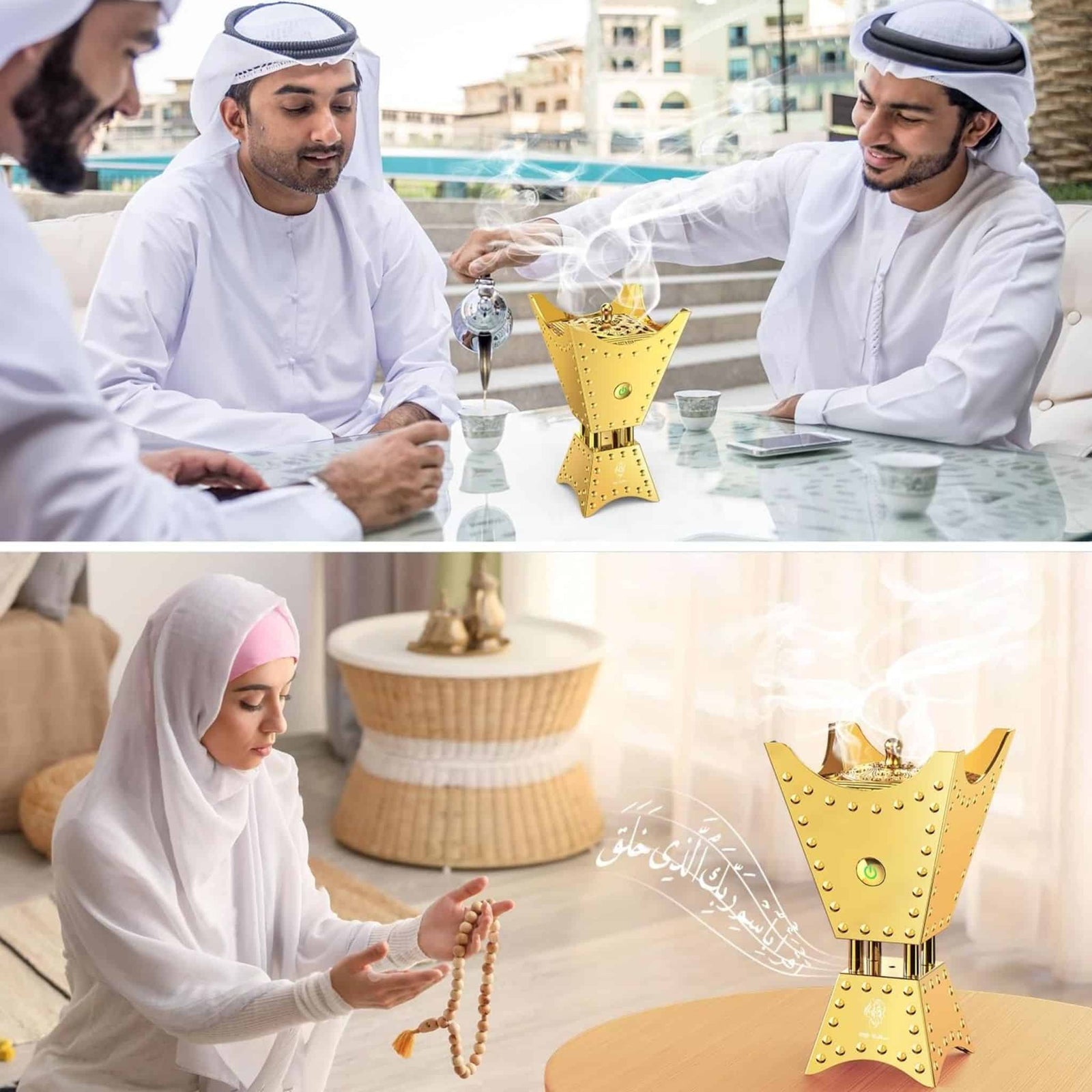 Bakhoor Electric Incense Oud Burner with Quran Speaker Remote & App Control SQ-668 Bakhoor Electric Incense Oud Burner with Quran Speaker Remote & App Control SQ-668