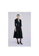 Jacquard Pleated Midi Skirt B2303