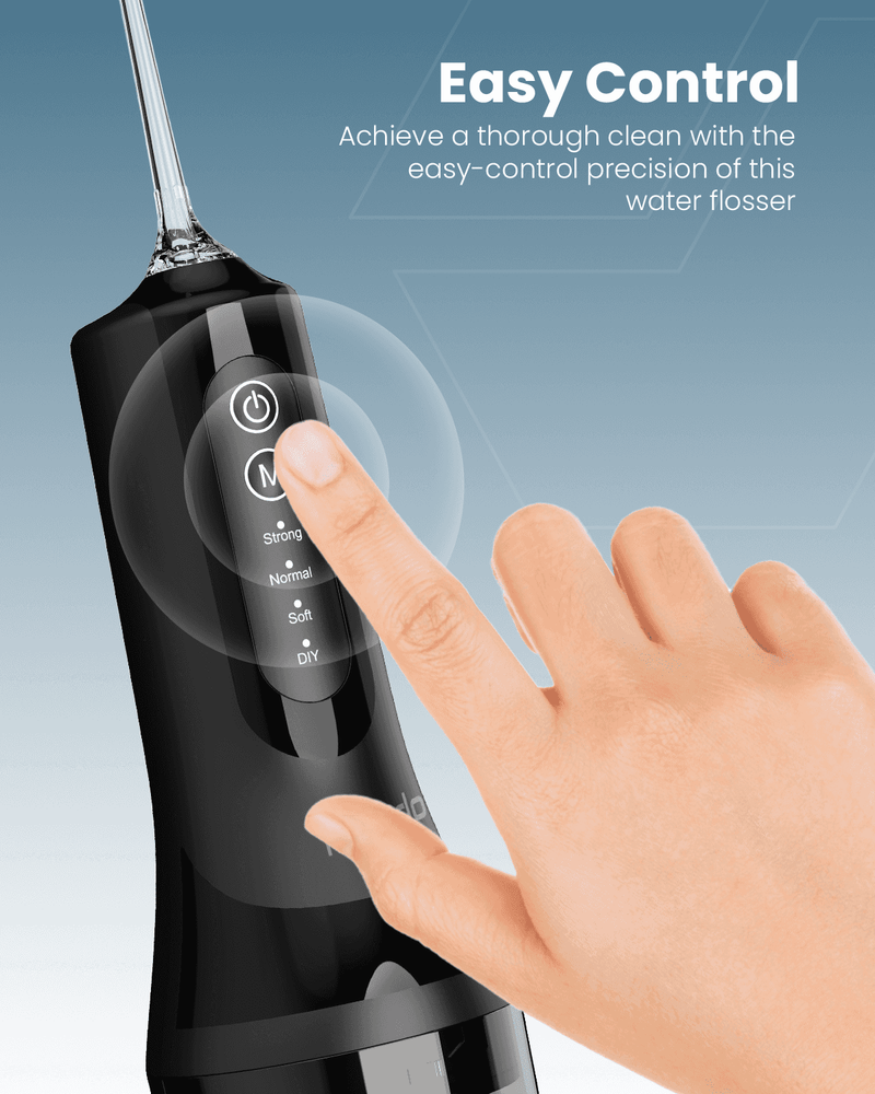 Moxedo Water Flosser for Teeth Cleaning 260ML, USB-C Rechargeable IPX7 Waterproof MX-WF003 - TUZZUT Qatar Online Shopping