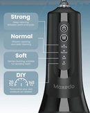 Moxedo Water Flosser for Teeth Cleaning 260ML, USB-C Rechargeable IPX7 Waterproof MX-WF003 - TUZZUT Qatar Online Shopping