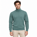 Sage Green Long-Sleeve Turtleneck Knit Sweater NS25