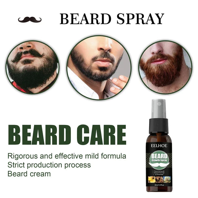 Eelhoe 30ml Beard Growth Oil More Full Thicken Hair Beard Oil For Men Beard Grooming Nourishing Enhancer Beard Care