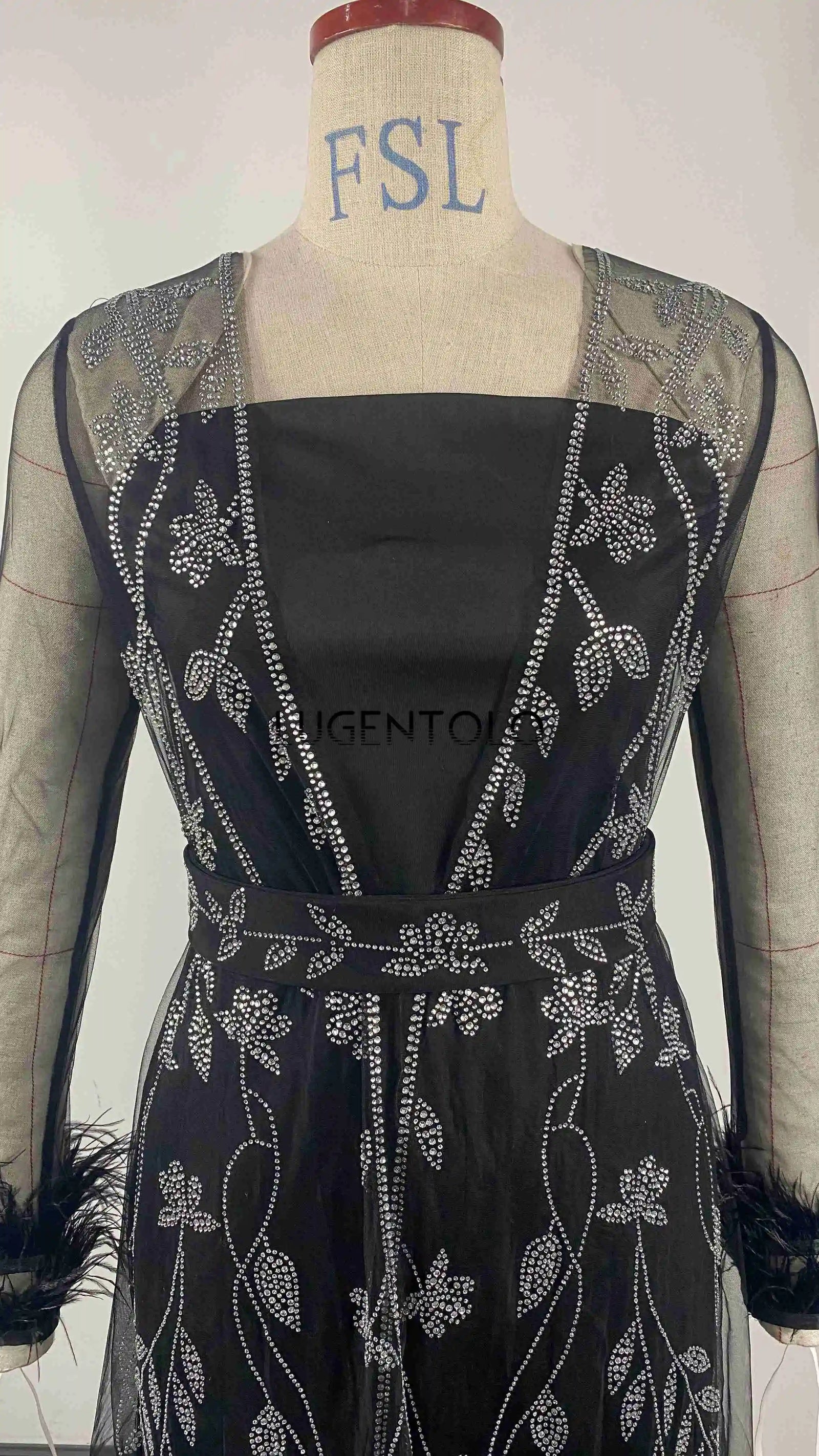 Women Hot Diamond Robe Dress Set Elegant Party Caftan X4615631 Women Hot Diamond Robe Dress Set Elegant Party Caftan X4615631