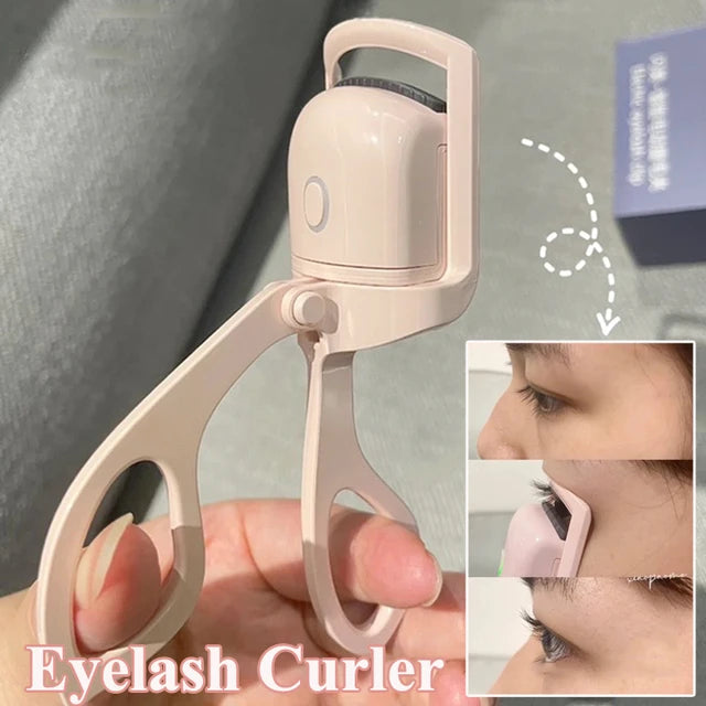 WD-888 Heated Eyelash Curler USB Rechargeable Electric Eyelash Curler Quick Curling Eye Lashes-Pink - Tuzzut.com Qatar Online Shopping