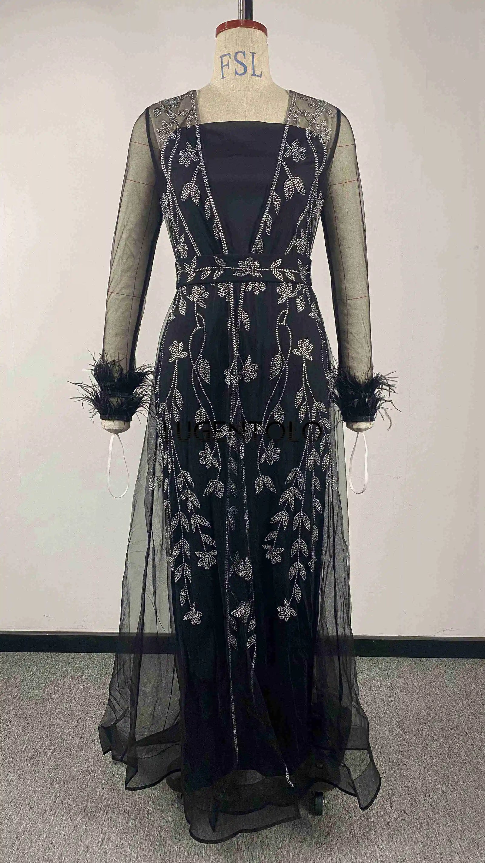 Women Hot Diamond Robe Dress Set Elegant Party Caftan X4615631 Women Hot Diamond Robe Dress Set Elegant Party Caftan X4615631