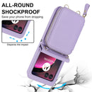 Crossbody Zipper Card Holder Wallet Leather Case B-306925 - TUZZUT Qatar Online Shopping