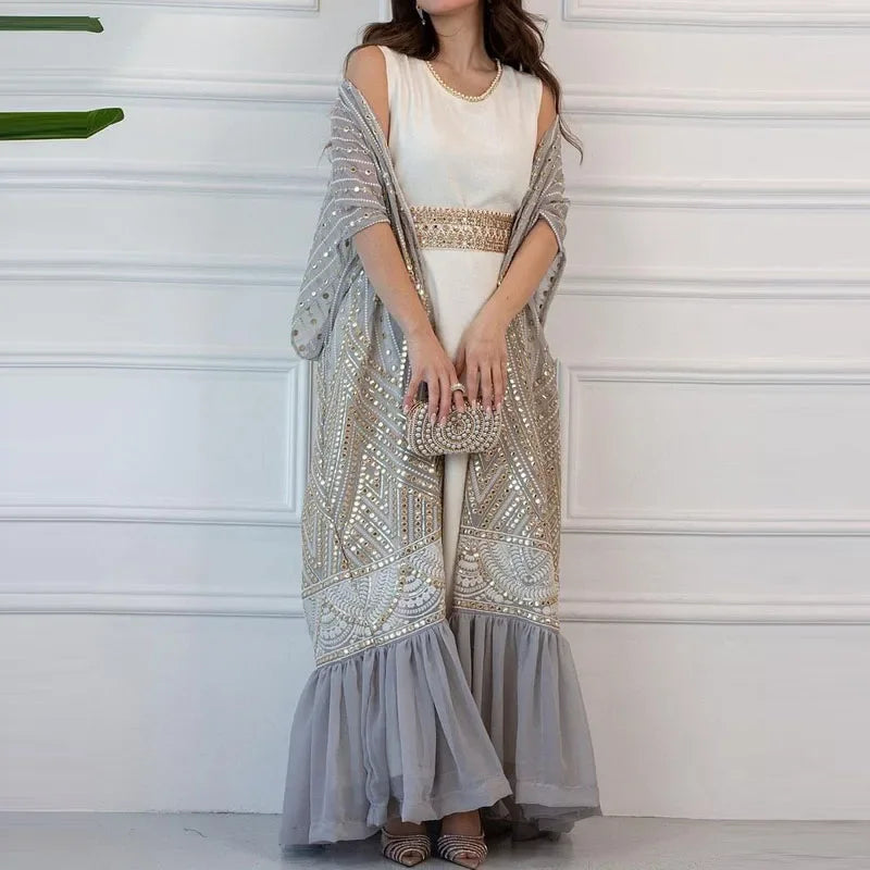 Elegant Womens Long Dresses Lady Fashion Print Loose Party Dress S4976264 L Elegant Womens Long Dresses Lady Fashion Print Loose Party Dress S4976264 L