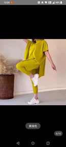 Women Plus Size Loose Knitted Casual Two Piece Set 71743 - TUZZUT Qatar Online Shopping