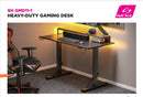 Heavy Duty Gaming Desk with RGB Ambient Lighting, Cup Holder and Headphone Hook SH-GMD11-1 - TUZZUT Qatar Online Shopping