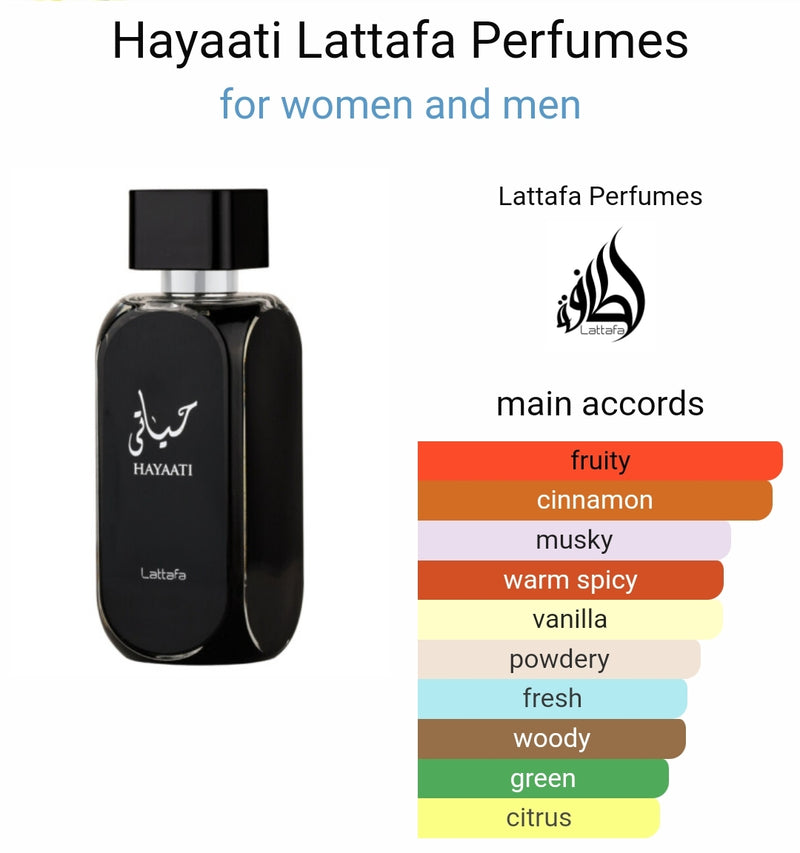 Hayaati EDP Perfume - 100ML By Lattafa - TUZZUT Qatar Online Shopping