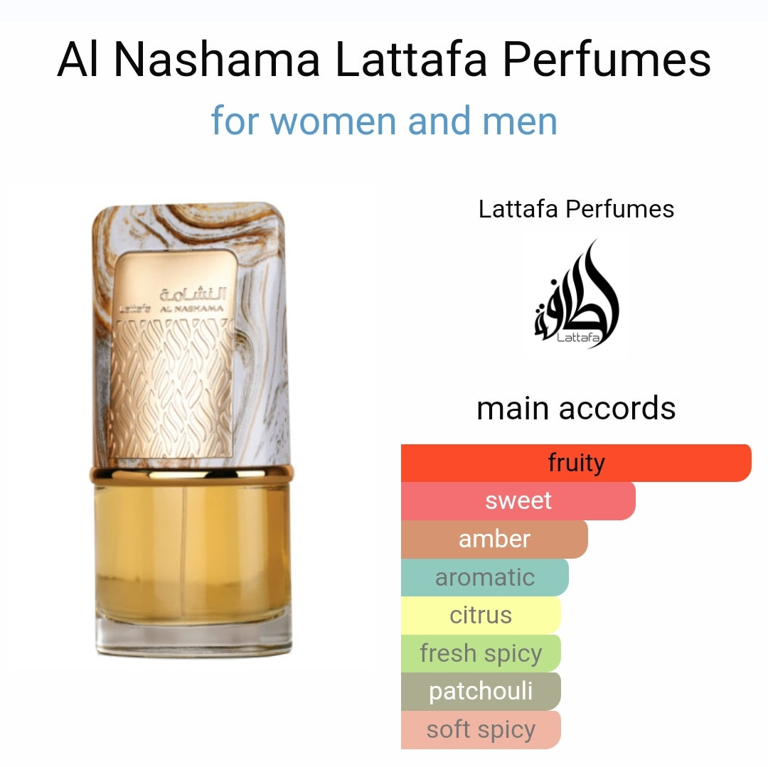 Al Nashama EDP - 100ML (3.4 OZ) By Lattafa Al Nashama EDP - 100ML (3.4 OZ) By Lattafa
