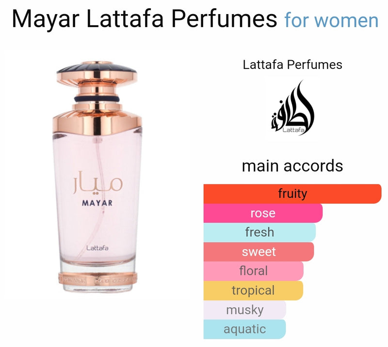 Mayar EDP Perfume -100ml (3.4 Oz) By Lattafa for Women