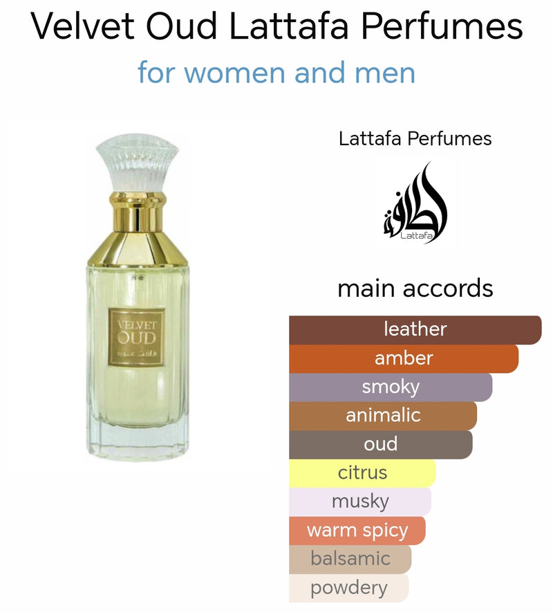 Velvet Oud EDP - 100ML(3.4 Oz) By Lattafa for Men and Women