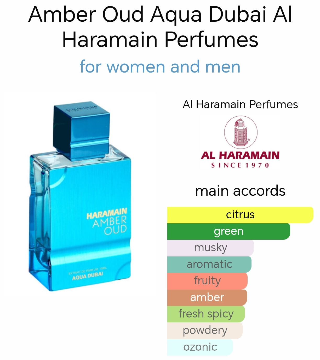 Haramain Amber Oud Aqua Dubai 100ml Extrait De Parfum Haramain Amber Oud Aqua Dubai 100ml Extrait De Parfum