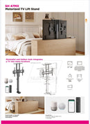 Smart Large Motorized Tv Lift Stand With Voice & App Control - SH 47MX (Fits Most 37" ~ 80" Screen, Weight Capacity 60kg) - TUZZUT Qatar Online Shopping